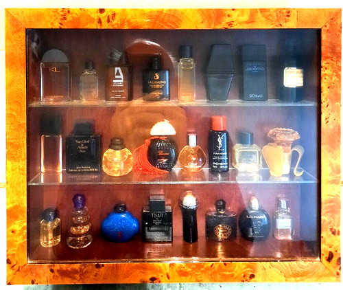 Vitrine bois loupe - de, avec